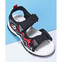 Cute Walk by Babyhug Casual Sandals With Velcro Closure - Black