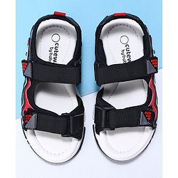 Cute Walk by Babyhug Casual Sandals With Velcro Closure - Black