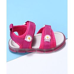 Cute Walk by Babyhug Casual Sandals With Velcro Closure - Rose Red