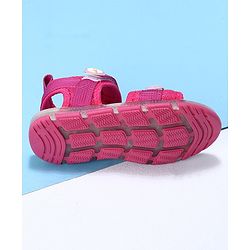 Cute Walk by Babyhug Casual Sandals With Velcro Closure - Rose Red