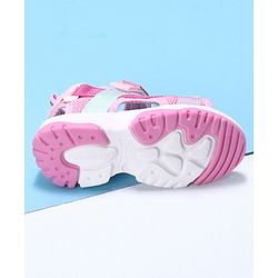 Cute Walk by Babyhug Velcro Sandals Fashion Print - Purple