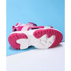 Cute Walk by Babyhug Velcro Sandals Fashion Print - Purple