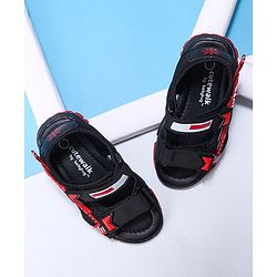 Cute Walk by Babyhug Velcro Sandals - Black