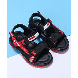 Cute Walk by Babyhug Velcro Sandals - Black