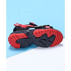 Cute Walk by Babyhug Velcro Sandals - Black