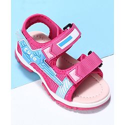 Cute Walk by Babyhug Velcro Sandals - Black
