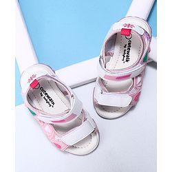 Cute Walk by Babyhug Velcro Sandals - White