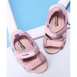Cute Walk by Babyhug Velcro Sandals - Pink
