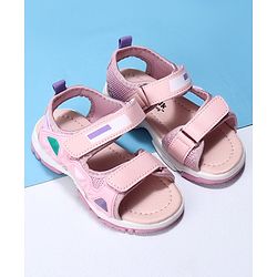 Cute Walk by Babyhug Velcro Sandals - Pink