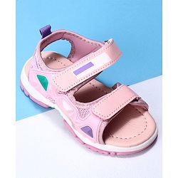Cute Walk by Babyhug Velcro Sandals - Pink