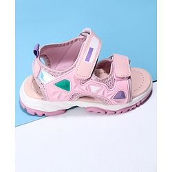 Cute Walk by Babyhug Velcro Sandals - Pink