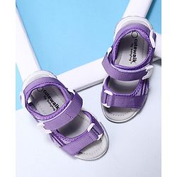 Cute Walk by Babyhug Velcro Sandals - Purple