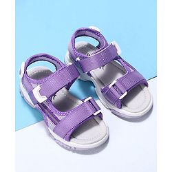 Cute Walk by Babyhug Velcro Sandals - Purple