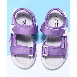 Cute Walk by Babyhug Velcro Sandals - Purple