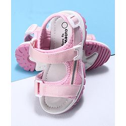 Cute Walk by Babyhug Velcro Sandals - Pink