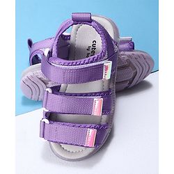 Cute Walk by Babyhug Velcro Sandals - Purple