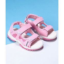 Cute Walk by Babyhug Velcro Sandals - Pink