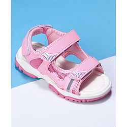 Cute Walk by Babyhug Velcro Sandals - Pink