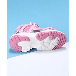 Cute Walk by Babyhug Velcro Sandals - Pink