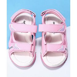 Cute Walk by Babyhug Velcro Sandals - Pink