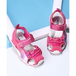 Cute Walk by Babyhug Velcro Sandals - Fuchsia