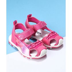 Cute Walk by Babyhug Velcro Sandals - Fuchsia