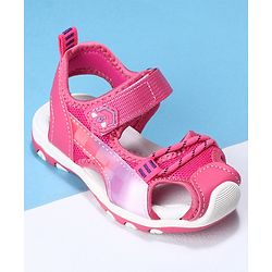 Cute Walk by Babyhug Velcro Sandals - Fuchsia