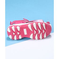 Cute Walk by Babyhug Velcro Sandals - Fuchsia