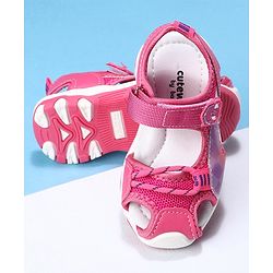 Cute Walk by Babyhug Velcro Sandals - Fuchsia