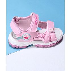 Cute Walk by Babyhug Sandals with Velcro Closure - Pink