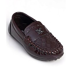 Cute Walk by Babyhug Slip On Party Shoes - Brown