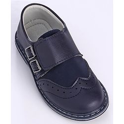 Cute Walk by Babyhug Buckle Closure Formal Shoes - Blue