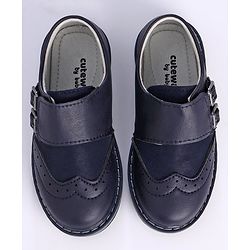 Cute Walk by Babyhug Buckle Closure Formal Shoes - Blue