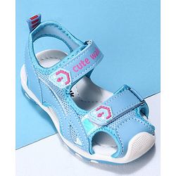 Cute Walk by Babyhug Velcro Sandals - Blue