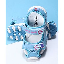 Cute Walk by Babyhug Velcro Sandals - Blue