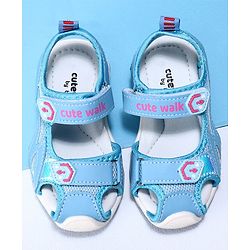 Cute Walk by Babyhug Velcro Sandals - Blue