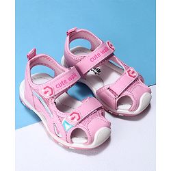 Cute Walk by Babyhug Velcro Sandals - Pink