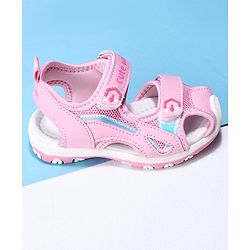 Cute Walk by Babyhug Velcro Sandals - Pink