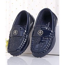Cute Walk by Babyhug Slip On Party Wear Shoes - Navy Blue