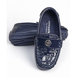 Cute Walk by Babyhug Slip On Party Wear Shoes - Navy Blue