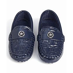 Cute Walk by Babyhug Slip On Party Wear Shoes - Navy Blue