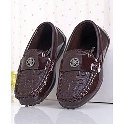 Cute Walk by Babyhug Slip On Party Wear Shoes - Brown