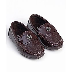 Cute Walk by Babyhug Slip On Party Wear Shoes - Brown