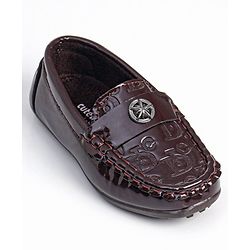 Cute Walk by Babyhug Slip On Party Wear Shoes - Brown