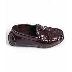 Cute Walk by Babyhug Slip On Party Wear Shoes - Brown