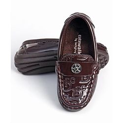 Cute Walk by Babyhug Slip On Party Wear Shoes - Brown