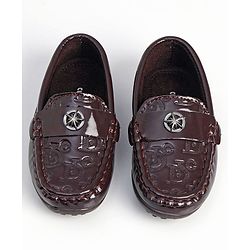 Cute Walk by Babyhug Slip On Party Wear Shoes - Brown