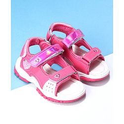 Cute Walk by Babyhug Sandals with Velcro Closure - Peach