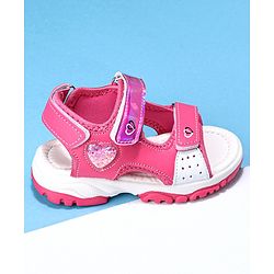 Cute Walk by Babyhug Sandals with Velcro Closure - Peach