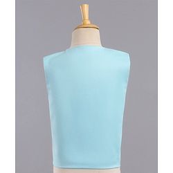 Babyhug Full Sleeves 3 Piece Solid Party Suit - Light Aqua